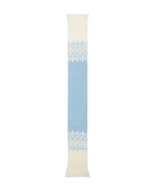 Varley White Sebastian Jacquard 2.0 Scarf