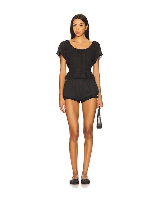 Rixo Black Sandi Top