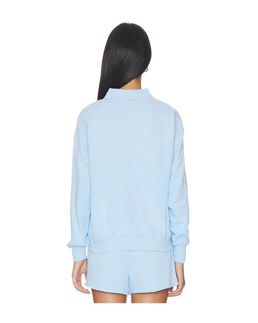 Polo Ralph Lauren Blue Island Fleece Polo Sweatshirt