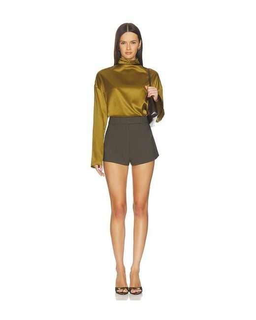 SRG Yellow Atlas Silk Top