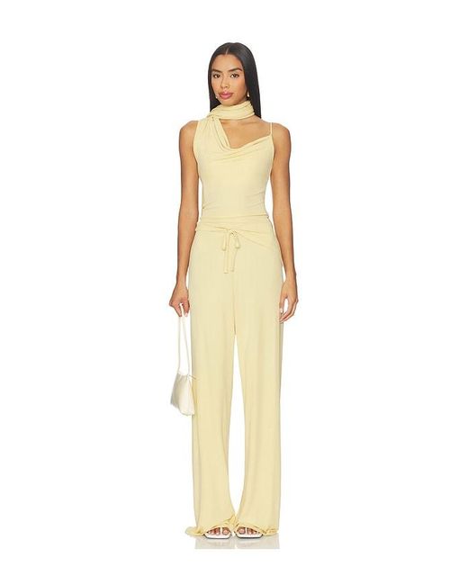 AYA MUSE Yellow Drawstring Vela Pants