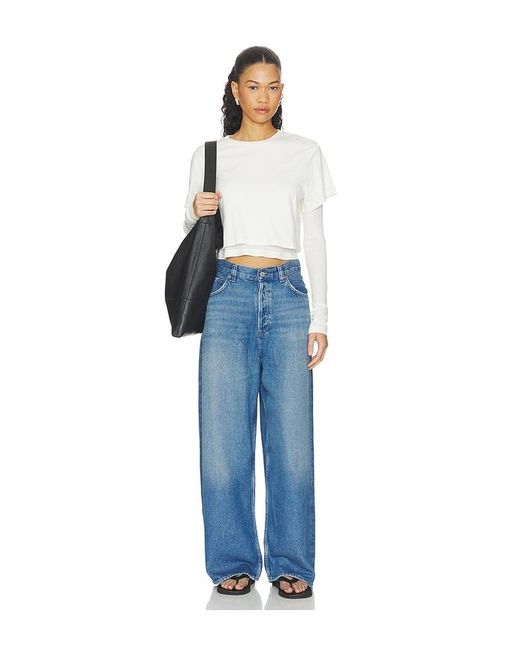 Agolde Blue Rounded Baggy Jean
