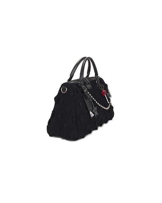 MADFRENZY Black Spiked Bag for men