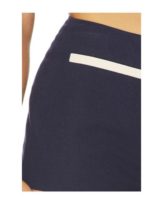 Lovers + Friends Blue Cline Short