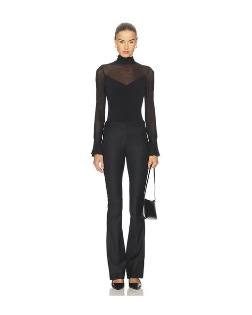 Cinq À Sept Black Super Stretch Lucy Top