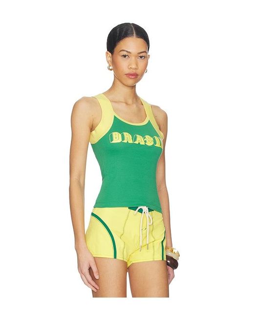 Made Some Sportswear Green Brasil Tank Top