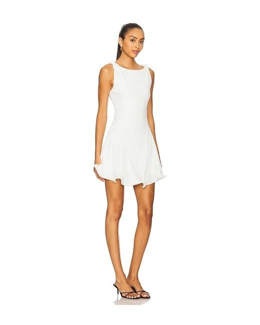 Line & Dot White Celesta Mini Dress