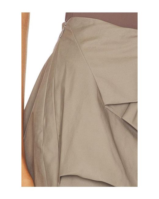 Entire studios Gray Structured Mini Skirt