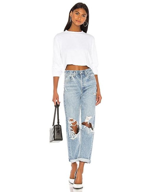 Cotton Citizen White Tokyo Crop Shirt
