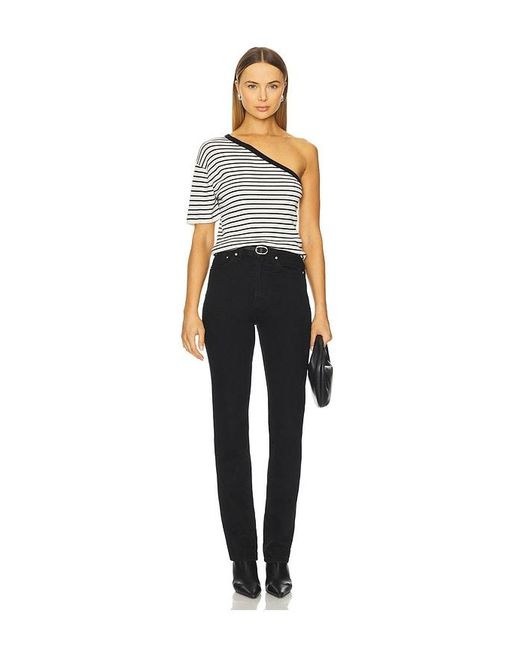 Lisa Yang White Mirana Stripes Top