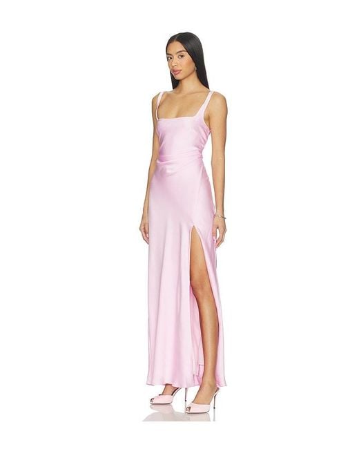 Runaway the Label White Esme High Split Maxi Dress