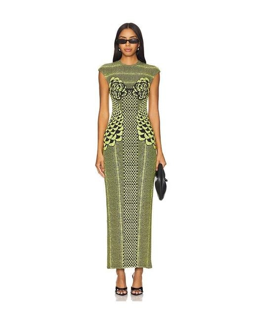 AFRM Green Cody Maxi Dress