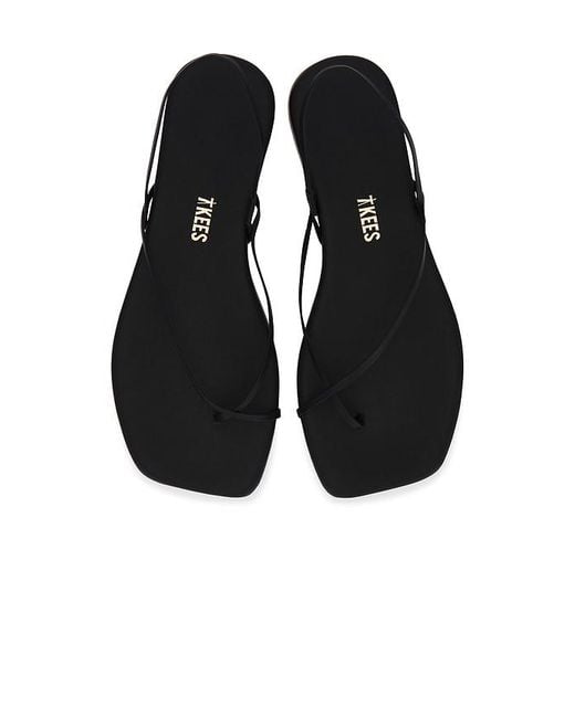 TKEES Black Square Toe Millie Sandal