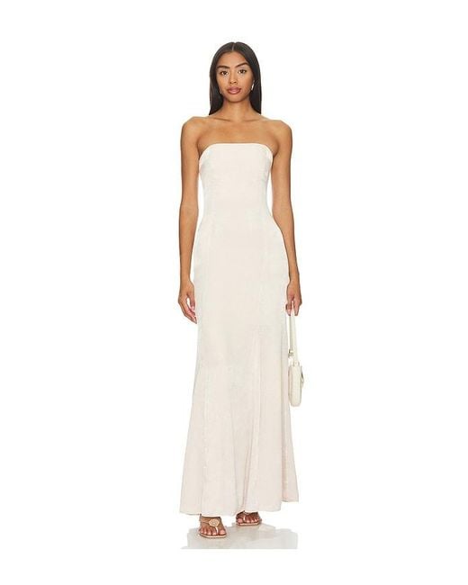 Lovers + Friends White Micah Gown