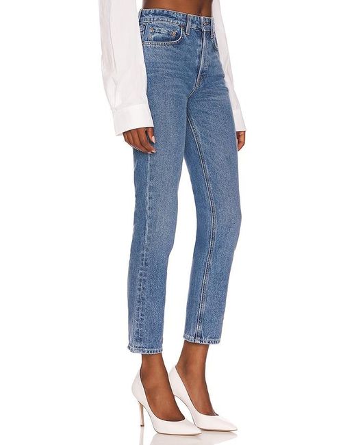 GRLFRND Blue Karolina High Rise Skinny