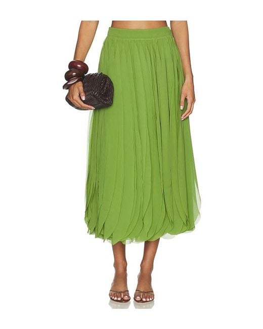 AMUR Green Rylan Maxi Skirt