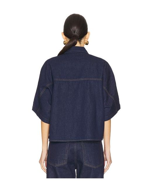 Camisa Taron En Color Azul Talla En Agolde de color Blue