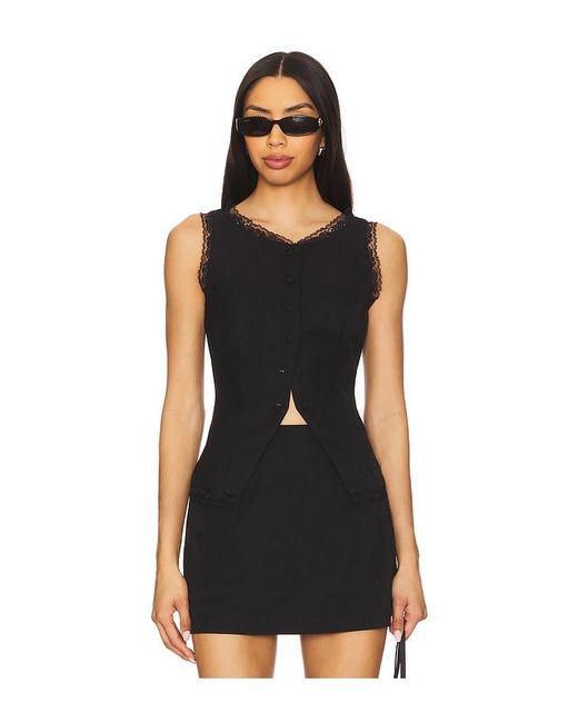 For Love & Lemons Shawna ベスト Black