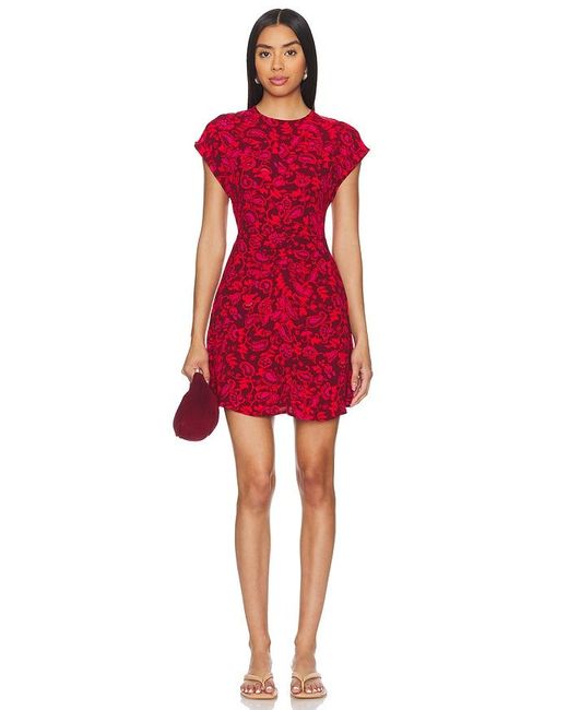 Faithfull The Brand Red Celestina Mini Dress
