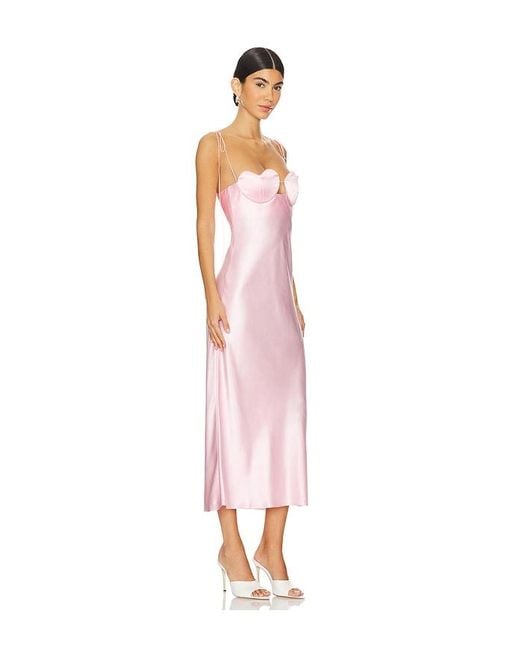 Anna October Pink Amur Midi Dress