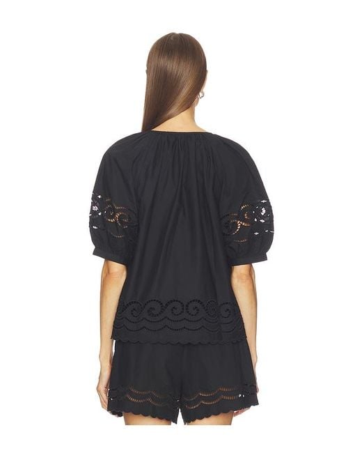 Rails Black Catalene Top