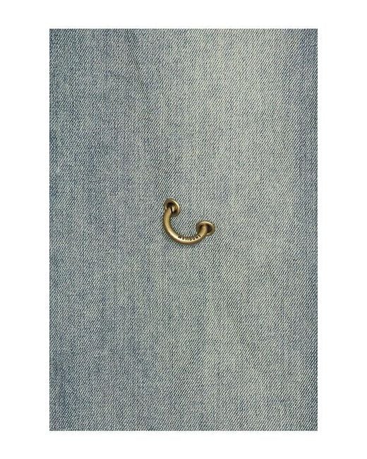 we11done Blue Piercing Denim Jeans for men
