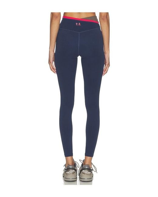 P.E Nation Blue Status Full Length Legging