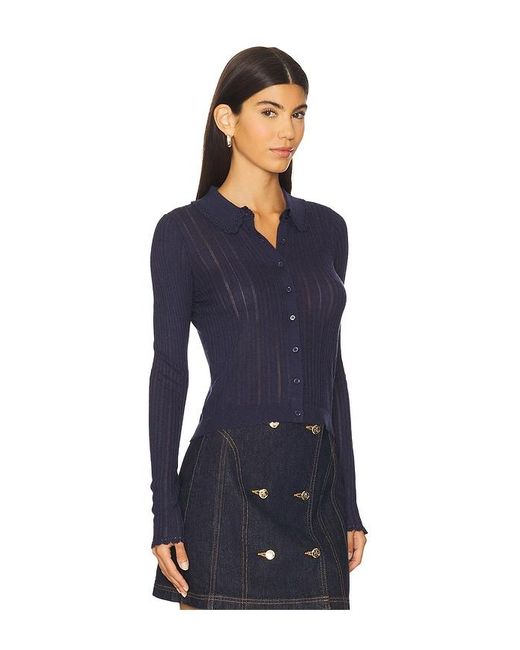 Ulla Johnson Blue Strickjacke Lottie