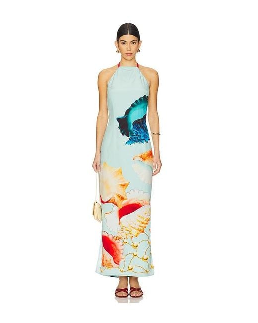 Muma World White Murex Vega Silk Dress