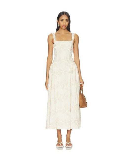 Line & Dot White Lilianna Dress