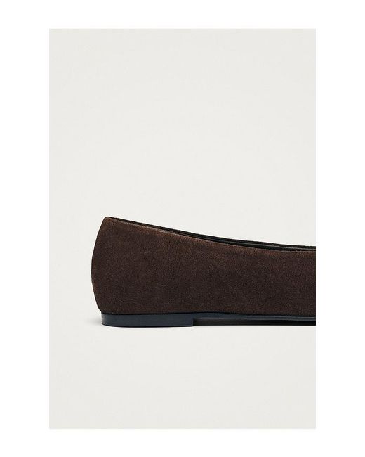 Alohas Black Katia Suede Ballet Flat