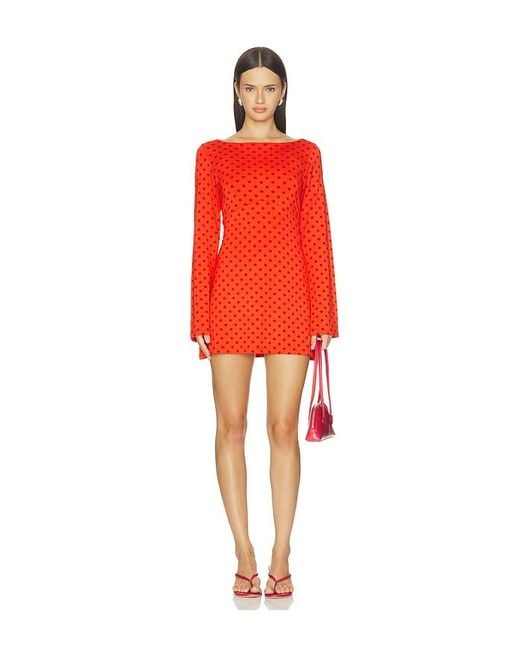 RAT BOI Red Boatneck Dress
