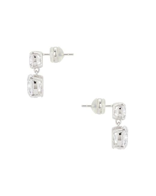 Shashi White Ohrhänger Solitaire