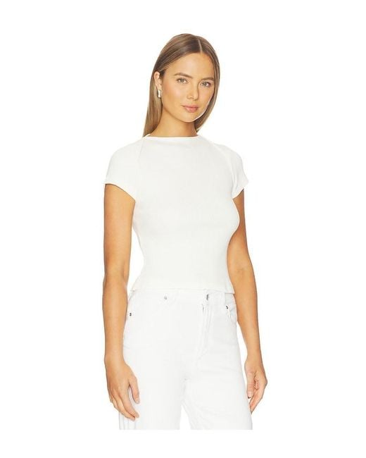 Citizens of Humanity White Baby Waffle Tee