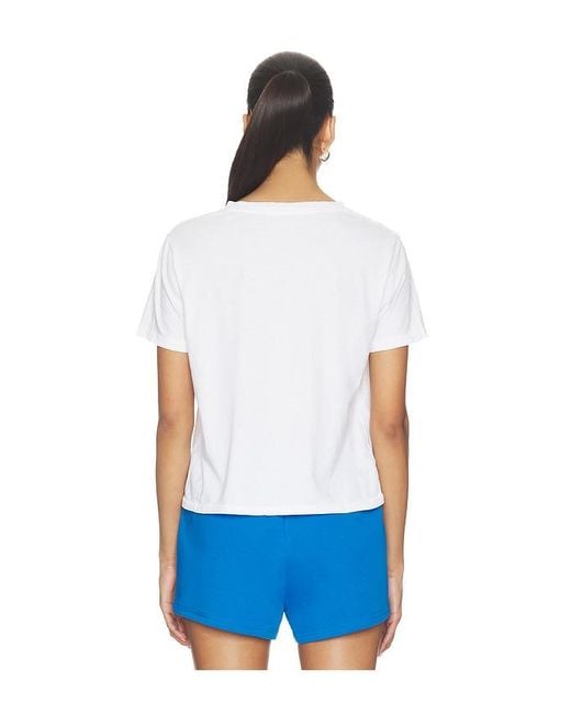 PERFECTWHITETEE White Crispy Cotton V Neck Tee
