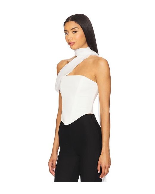 For Love & Lemons White Capri Top