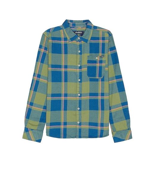 Chubbies Blue The Be Glad Wear Plaid Flannel Shirt for men