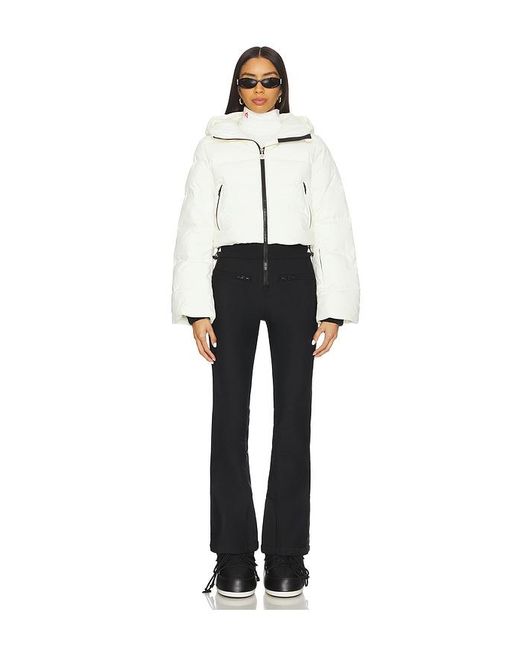 Perfect Moment White Polar Flare Ski Suit