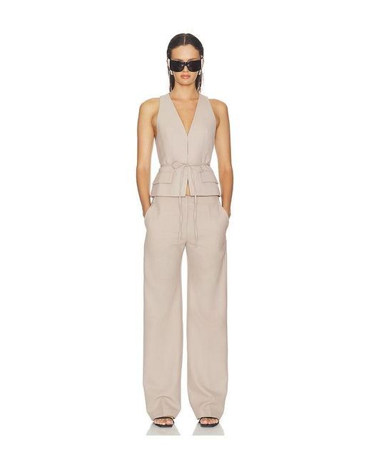 HAELO White Straight Leg Trouser