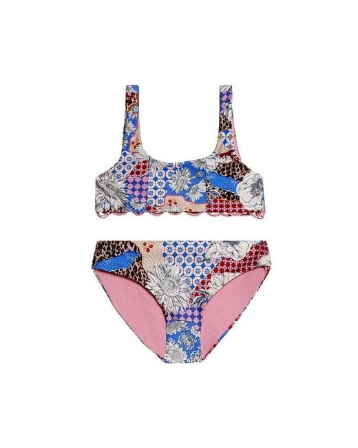 Agua Bendita Multicolor Dolce Quilt Bikini Set