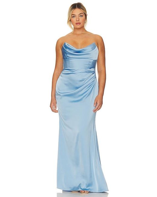 Katie May Blue X Revolve Taylor Gown