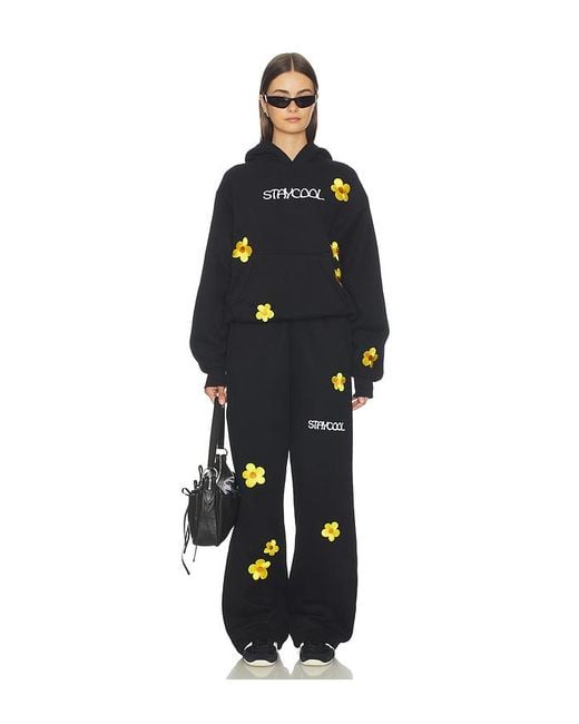 Stay Cool Blue Sunflower Hoodie