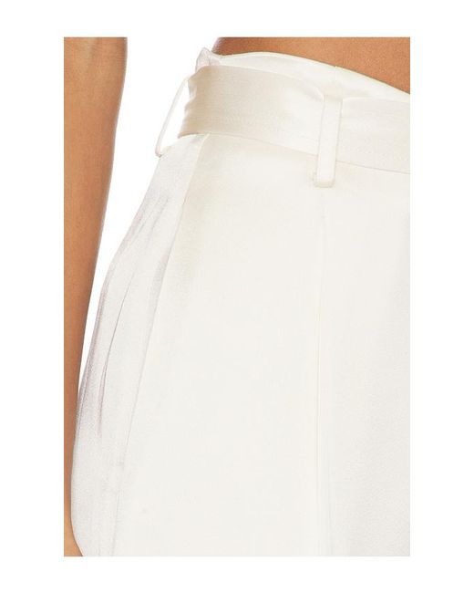 LAPOINTE White High Waisted Belted Pant