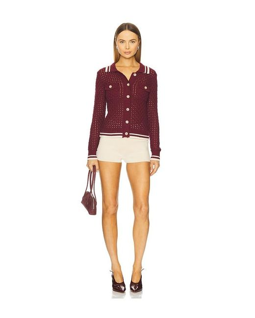 Heartloom Red Posey Cardi