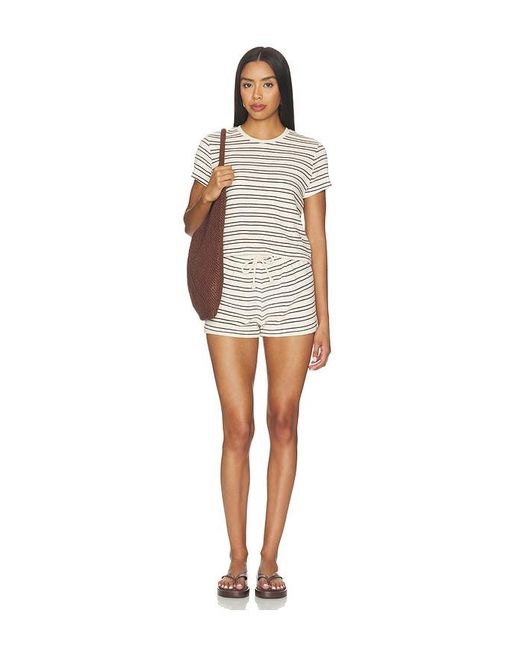 PERFECTWHITETEE White Summer Loop Terry Sweatshorts