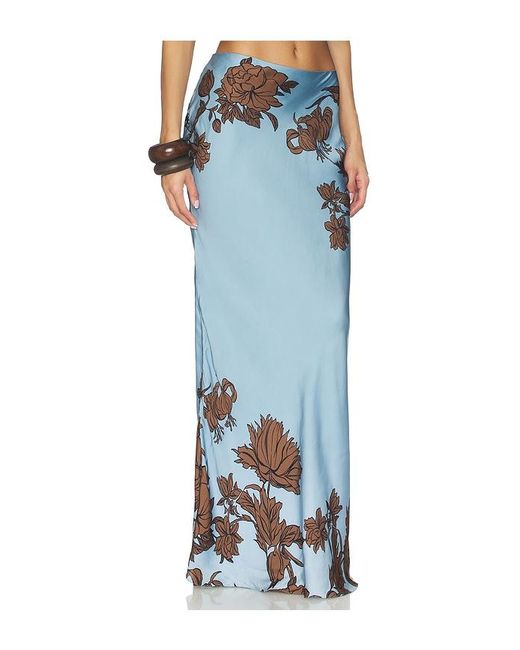 Rococo Sand Blue Maxi Skirt