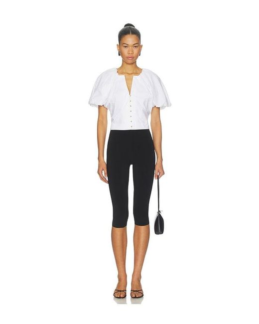 FRAME White Dramatic Sleeve Blouse
