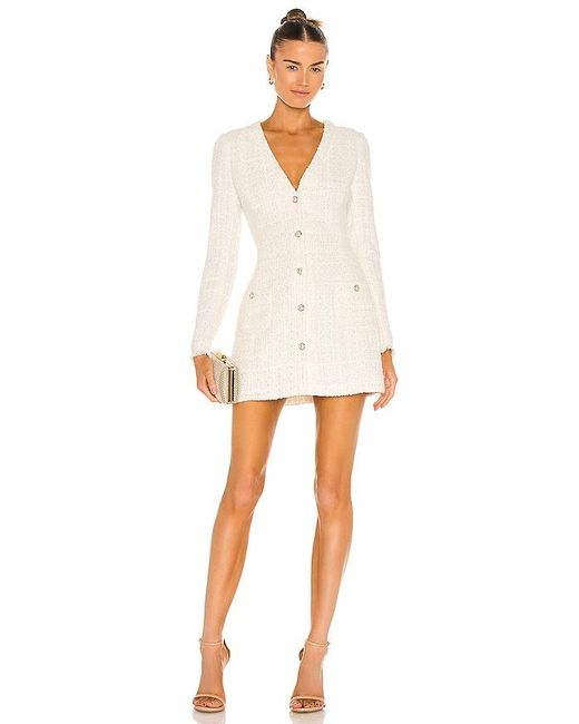 SAU LEE White Audrey Dress