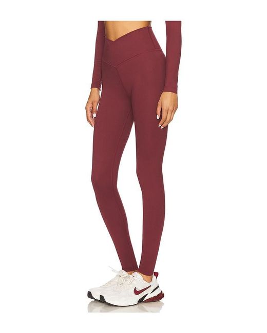 WellBeing + BeingWell Red Flowwell Callista Crossover Legging