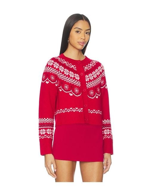 LoveShackFancy Red Shantae Cardigan